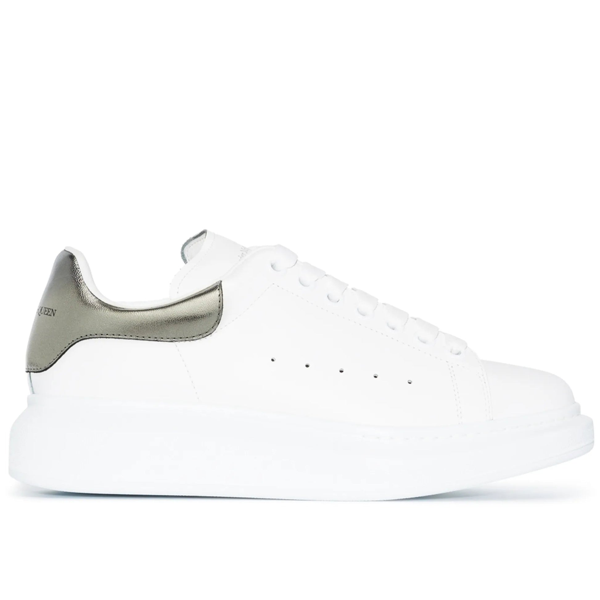 Alexander McQueen Oversized metallic leather sneakers