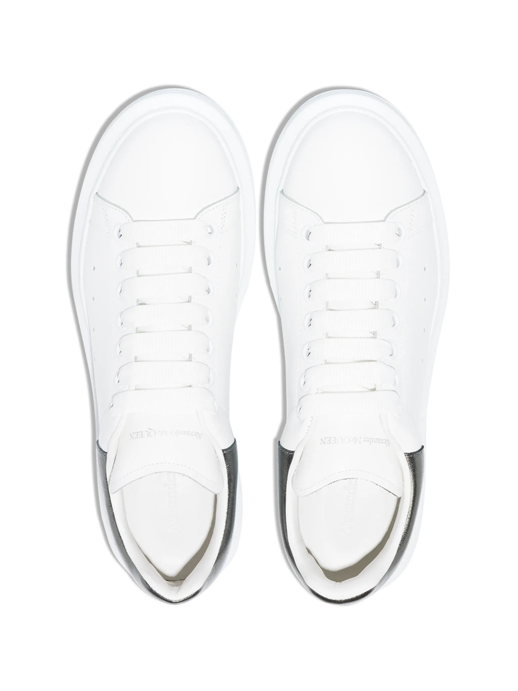 Alexander McQueen Oversized metallic leather sneakers