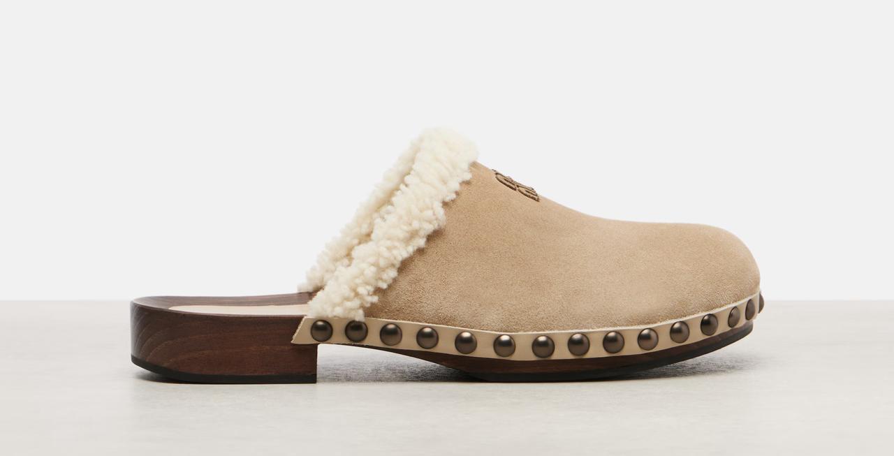 Miu Miu shearling Begie